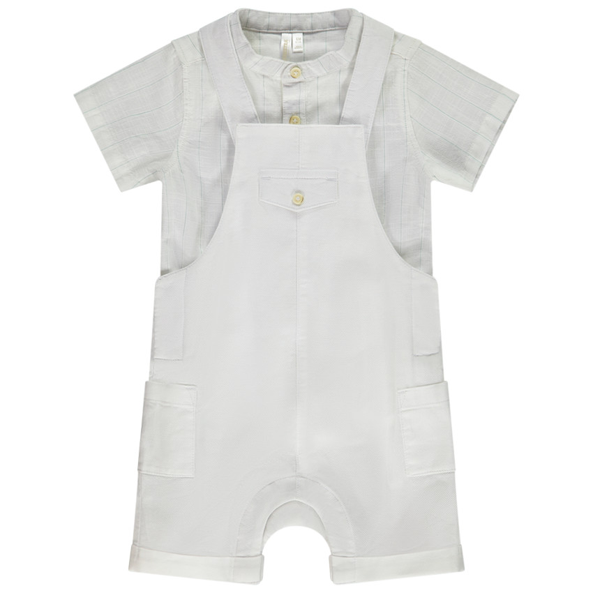 Conjunto de ceremonia 2 piezas con peto para bebe nino Orchestra