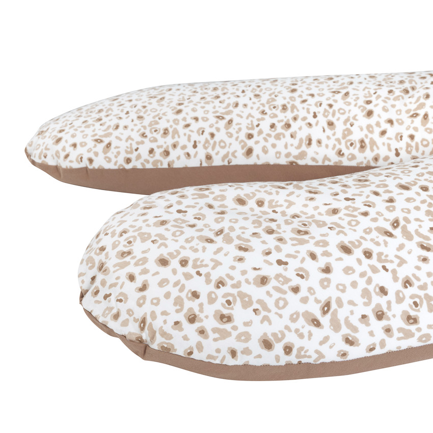 Coussin d'allaitement en microbilles 160cm imprimé Léopard 