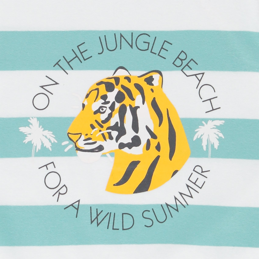 Pijama corto de camiseta + short para niño 