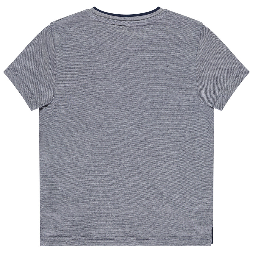 Camiseta de manga corta jaspeada con diseño para niño 