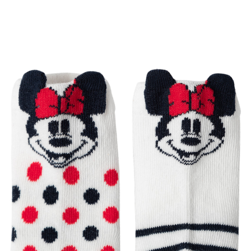 Pack de 2 pares de calcetines con lunares y rayas Minnie Disney  Additional Pack de 2 pares de calcetines con lunares y rayas Minnie Disney
