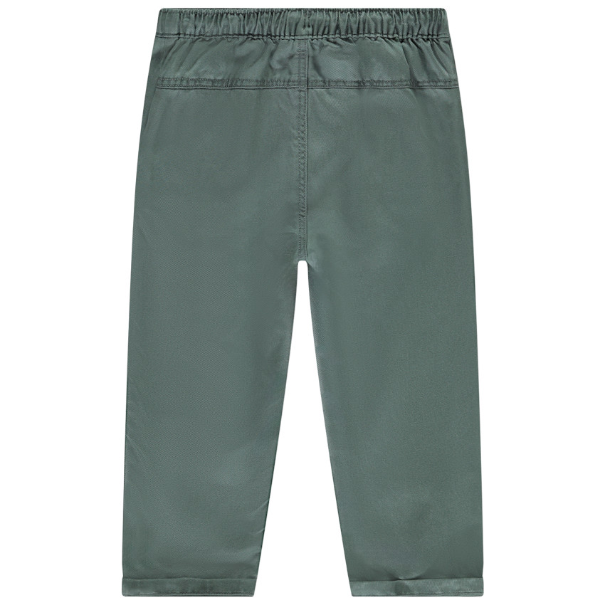Pantalón recto de tela lisa para bebé niño 