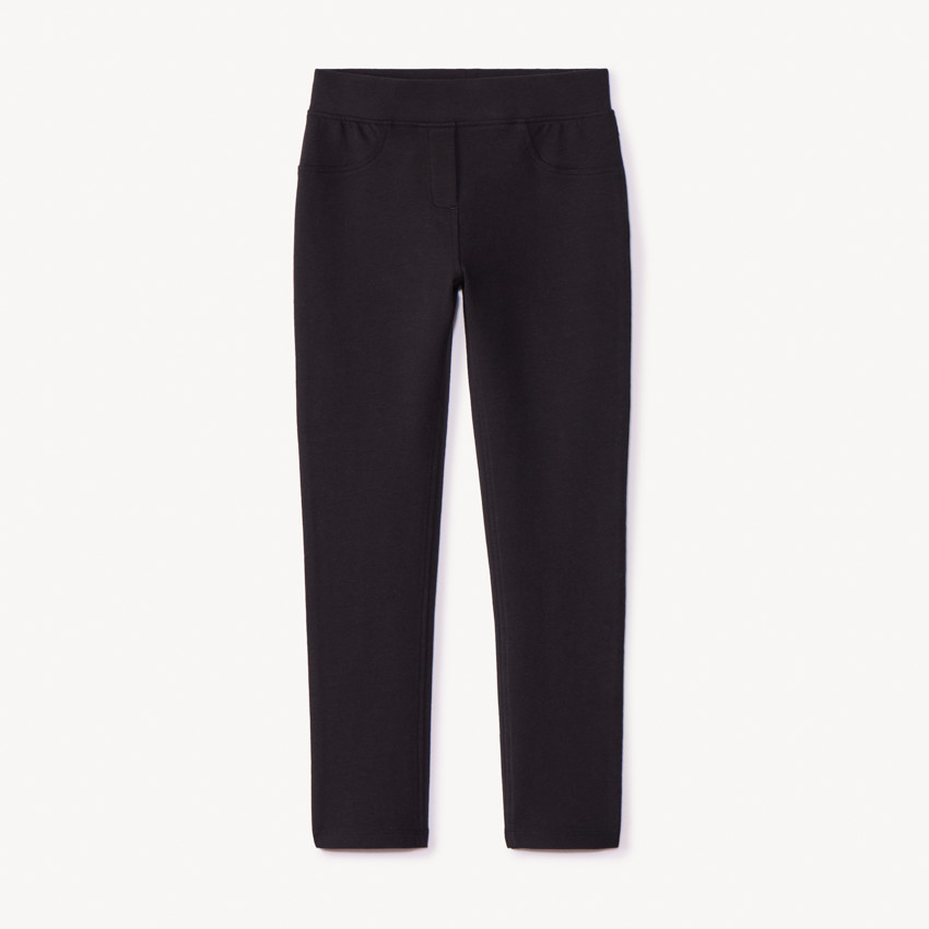 Jeggings de felpa lisos para niña 