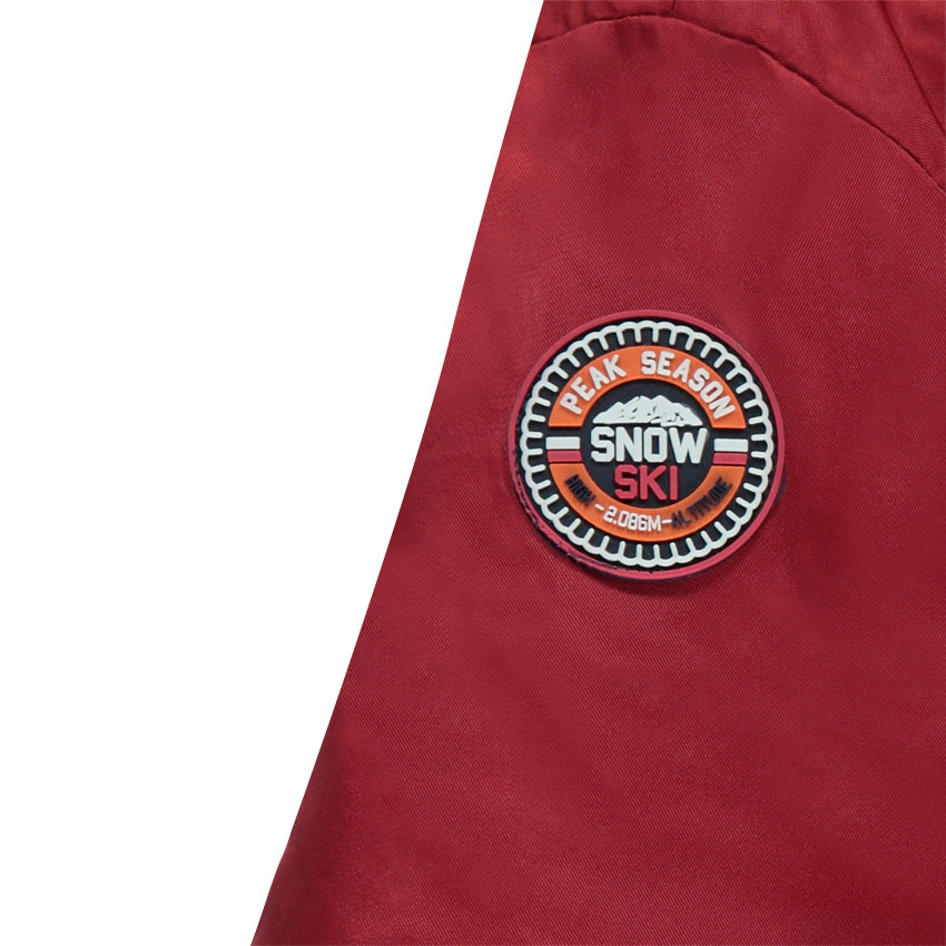 Cazadora de esquí bicolor impermeable con forro de micropolar 