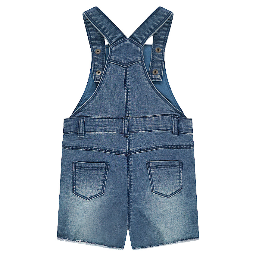 Peto vaquero corto gastado con parche ©Smiley 