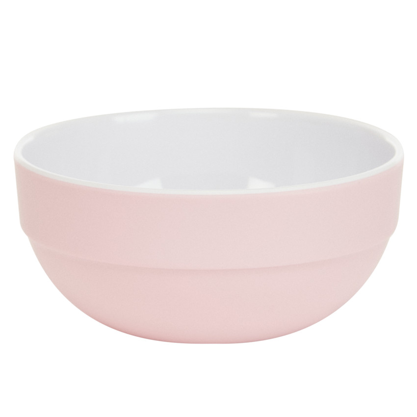 Bol en mélamine imprimé cœurs rose 