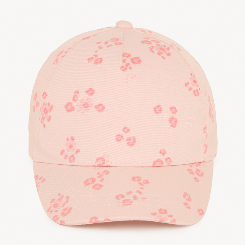 Gorra ajustable con estampado floral para niña bebé 