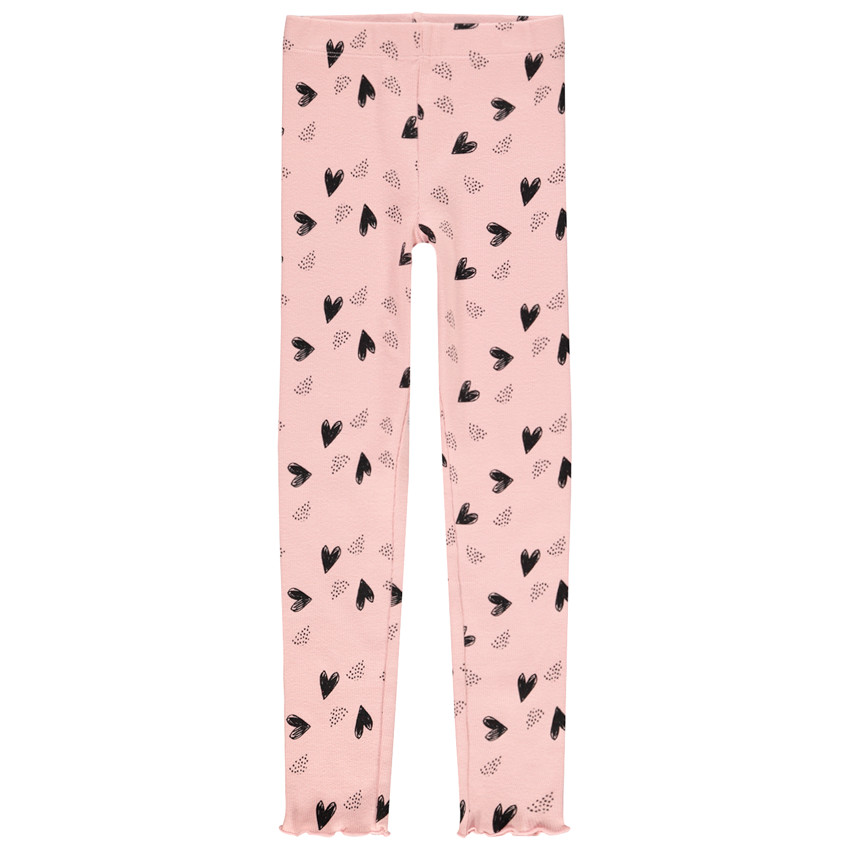 Leggings de punto acanalado estampado corazones  Additional Leggings de punto acanalado estampado corazones