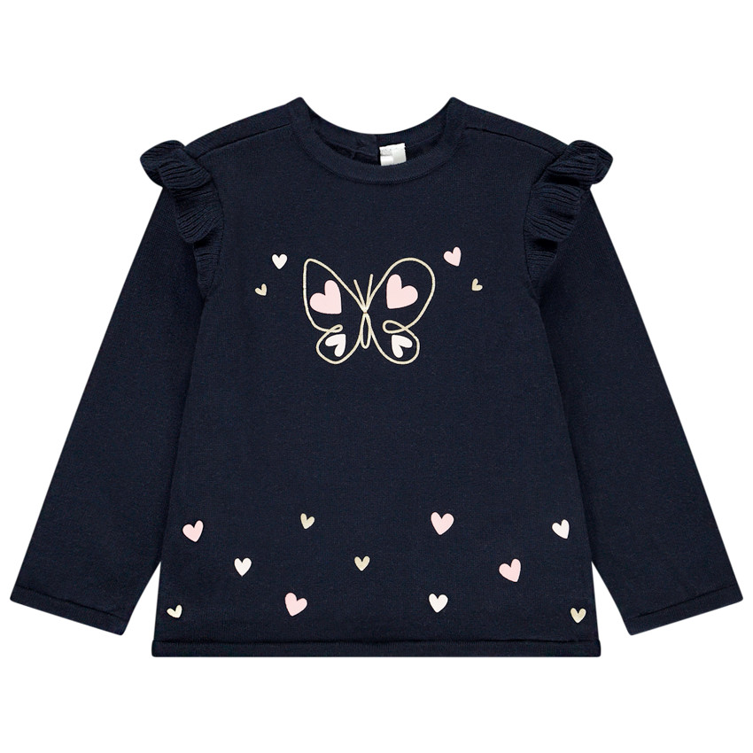 Jersey de manga larga con print fantasía para bebé niña 