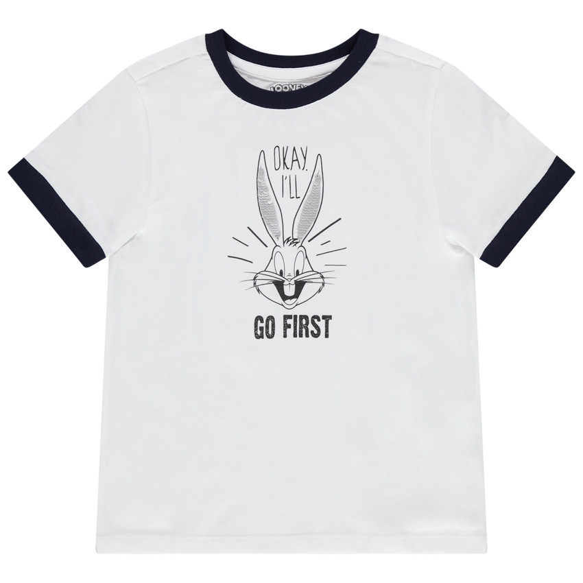 Camiseta de manga corta de algodón ecológico con estampado de Bugs Bunny Looney Tunes 