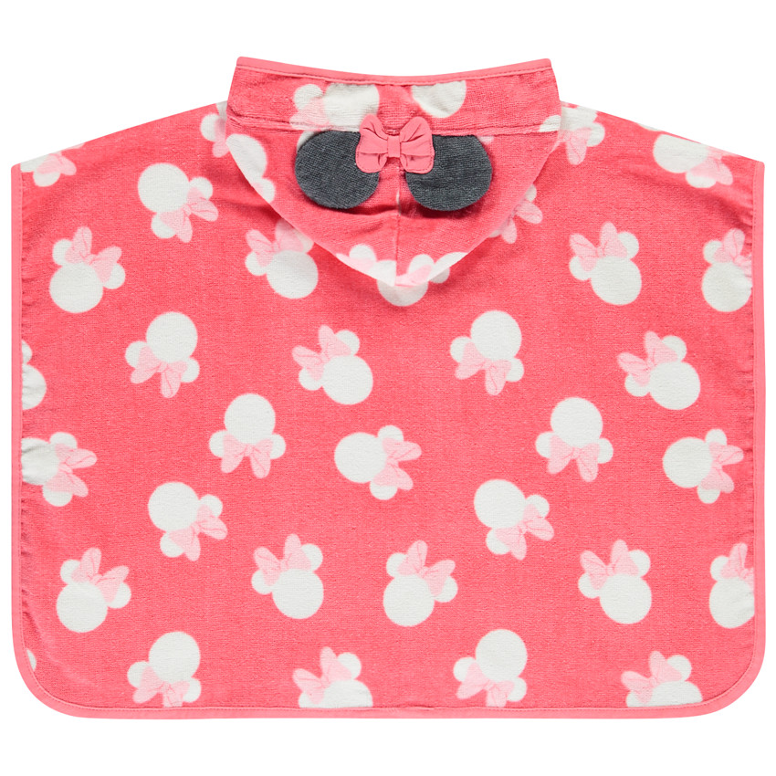 Poncho de baño divertido con estampado de Minnie Disney para bebé niña 