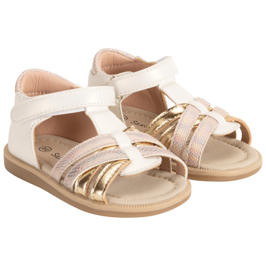 Sandalias velcro con tiras cruzadas fantasía para bebé niña  Additional Sandalias velcro con tiras cruzadas fantasía para bebé niña