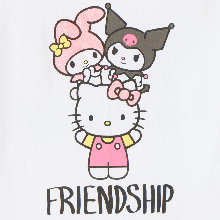 Camiseta de manga corta Hello Kitty para niña 
