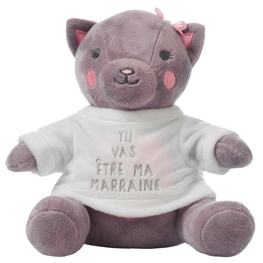 T-shirt d'habillage nounours "Tu vas être marraine" Main T-shirt d'habillage nounours "Tu vas être marraine"