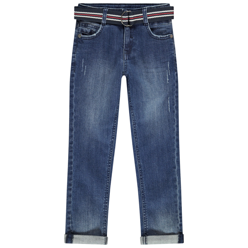 Pantalones vaqueros slim con cinturon para nino