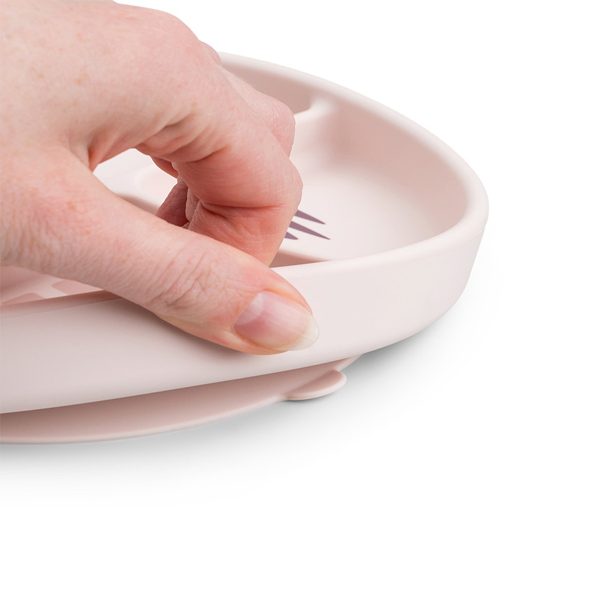 Plato compartimentado Stick&Stay Playground Rosa 