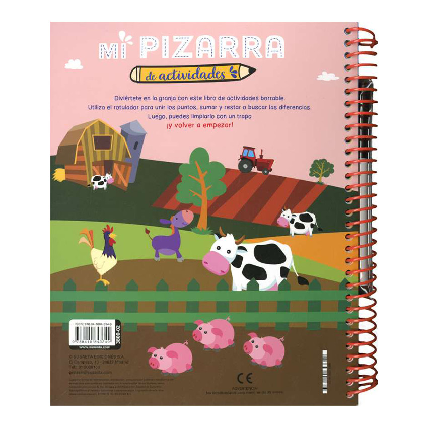 Libro de actividades La granja +5 años 