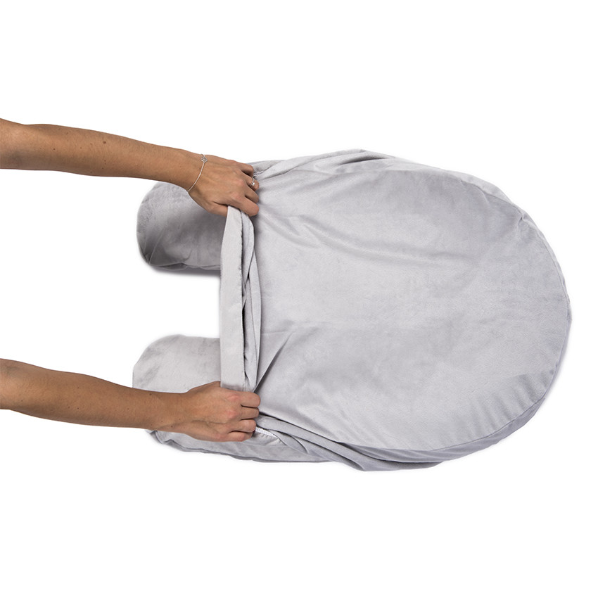 Funda para cojín de lactancia - Polar gris 