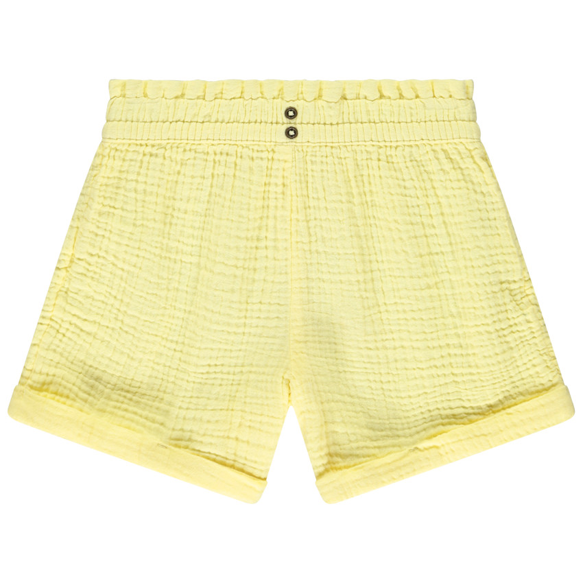 Short uni de gasa doble para niña 