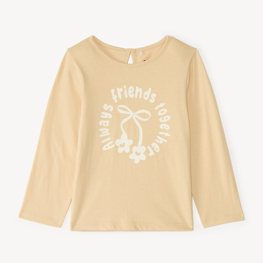 Camiseta de manga larga con estampado para niña bebé 