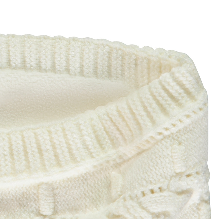 Snood de punto liso con forro de sherpa para niña 