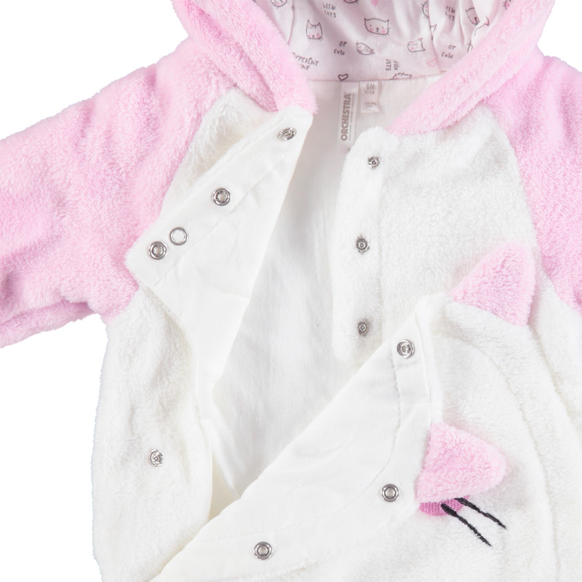 Mono largo de borreguito con forro de punto. 