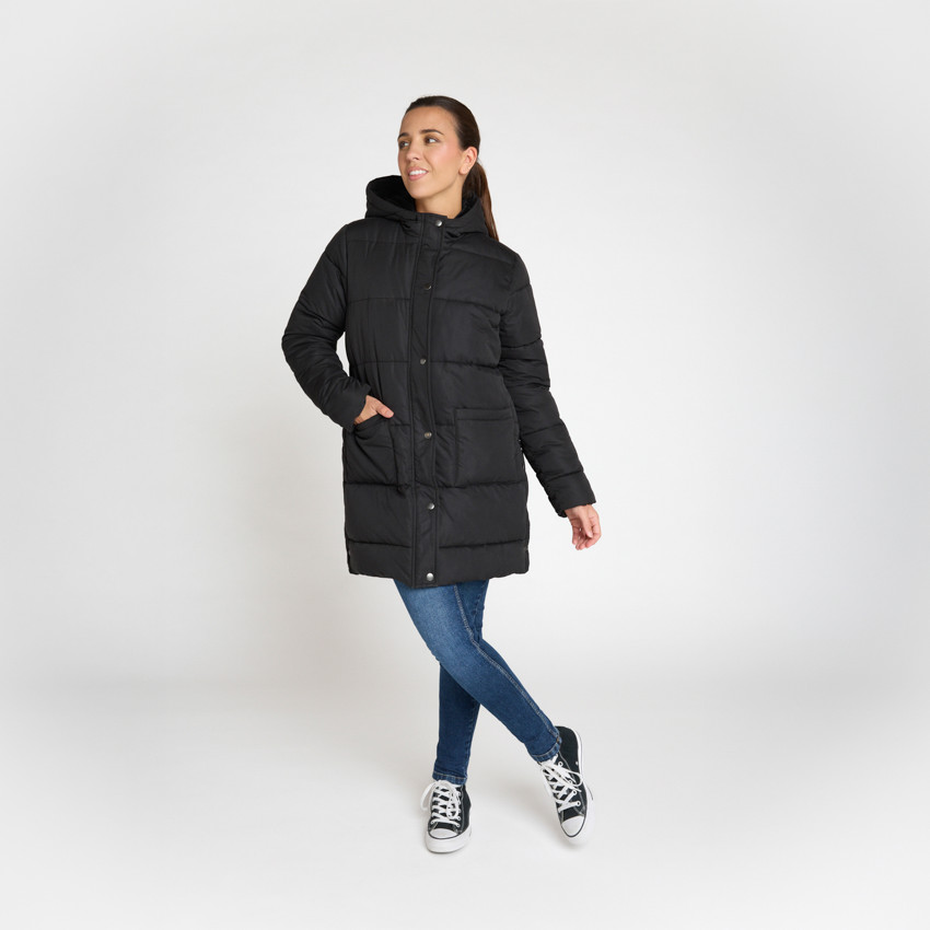 Anorak largo evolutivo acolchado para mujer 