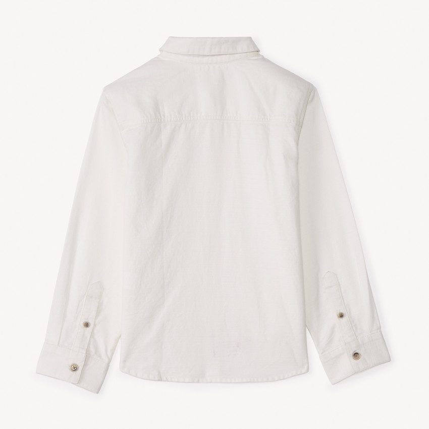 Camisa de manga larga con pajarita para niño 