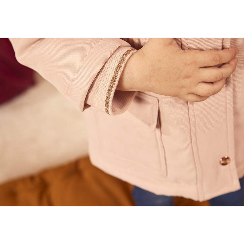 Parka 2 en 1 con forro de piel sintética para bebé niña 