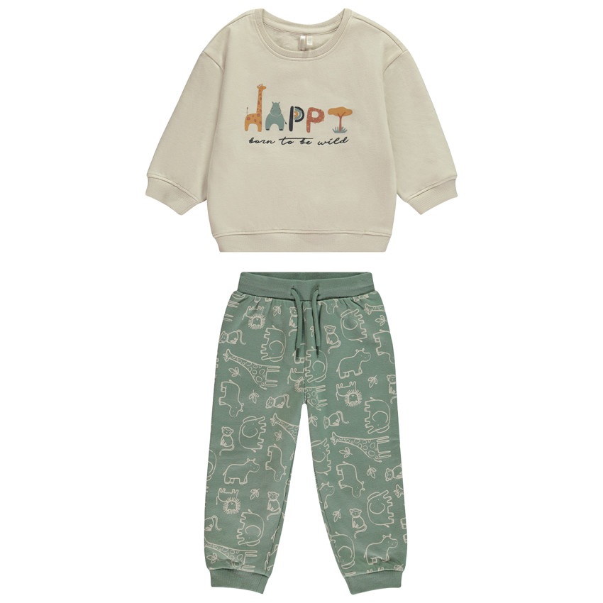 Conjunto sudadera oversize y pantalón jogging para bebé niño 
