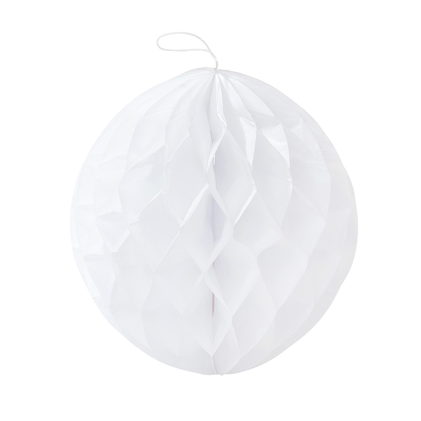 Set de 3 bolas de papel con efecto de panal 