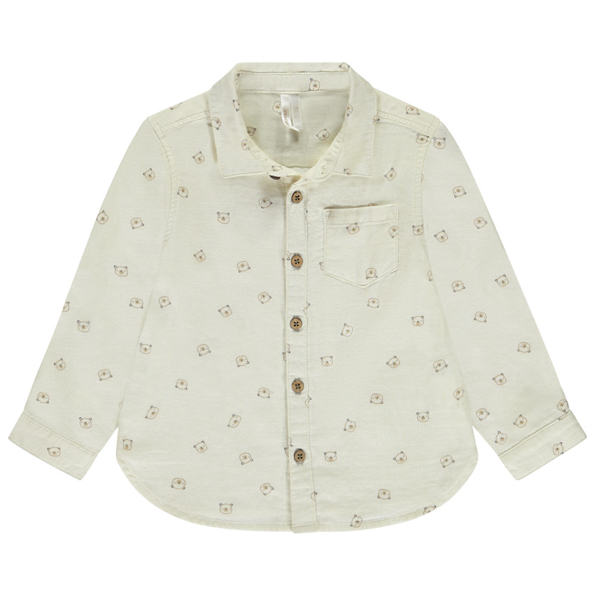 Camisa de manga larga con estampado de ositos para bebé niño 