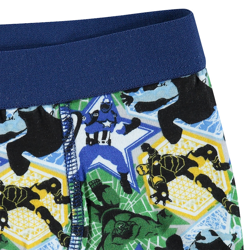 Lote de 2 boxers de color liso / con estampado all-over Avengers 