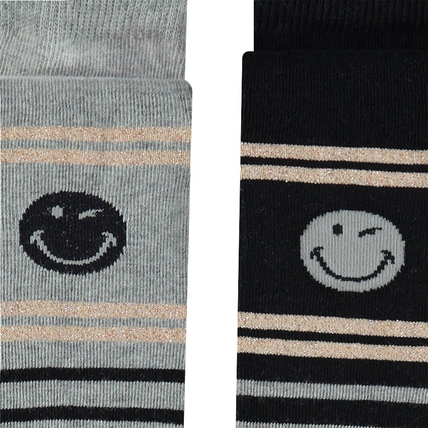 Pack de 2 leotardos gruesos con motivo Smiley  Additional Pack de 2 leotardos gruesos con motivo Smiley