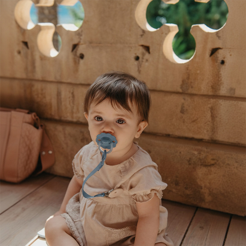 Chupete tetina fisiológica silicona SX PRO Wonder 6-18M azul intenso 