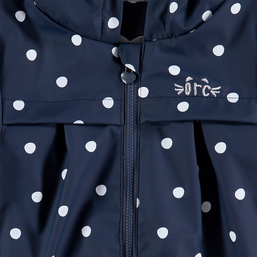 Parka de goma con lunares all over y forro de punto  Additional Parka de goma con lunares all over y forro de punto