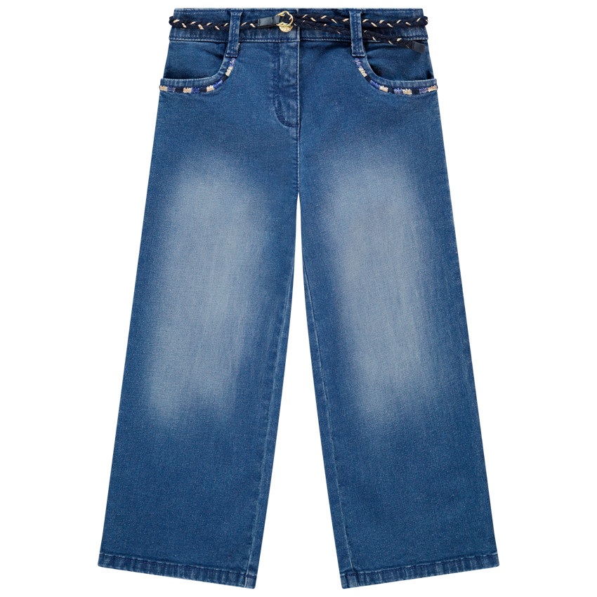 Jeans efecto lavado con cinturón  Additional Jeans efecto lavado con cinturón