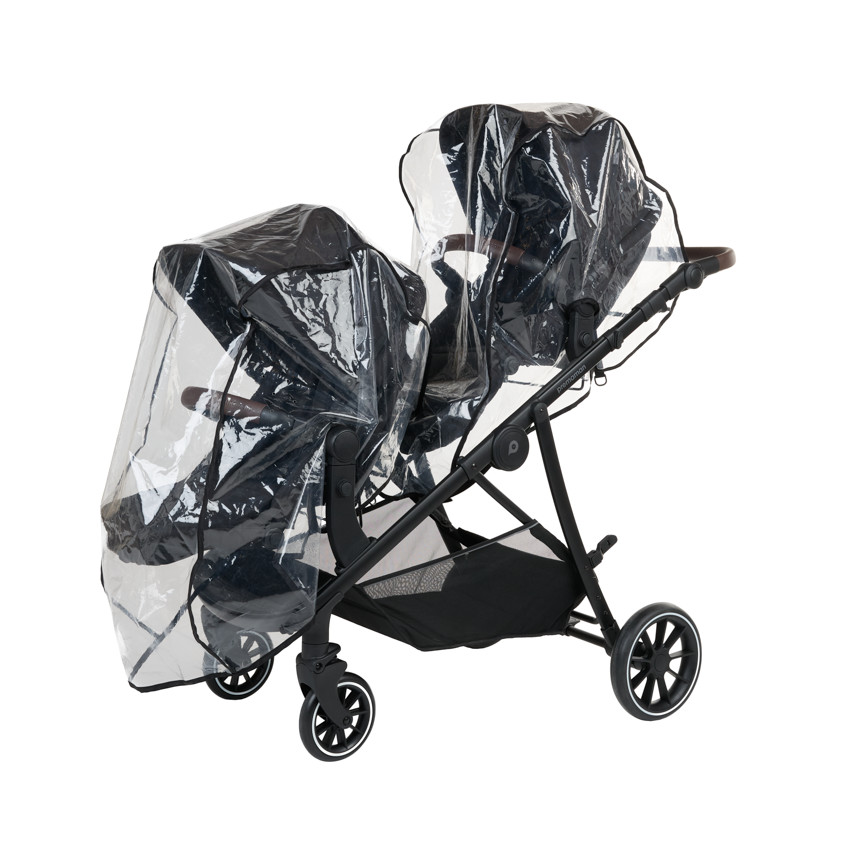 Coche gemelar Leila - Negro 