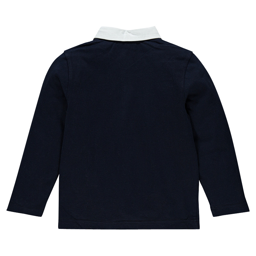 Polo manga larga con motivo con estampado 