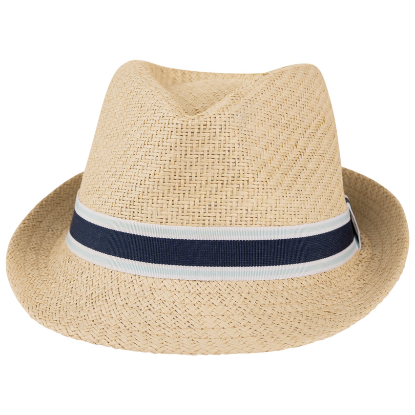 Borsalino trenzado con galón bicolor para niño 