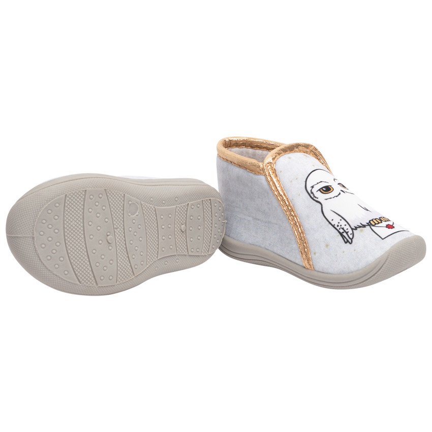 Pantuflas tipo botín con estampado de Hedwige de Harry Potter para bebé niña 
