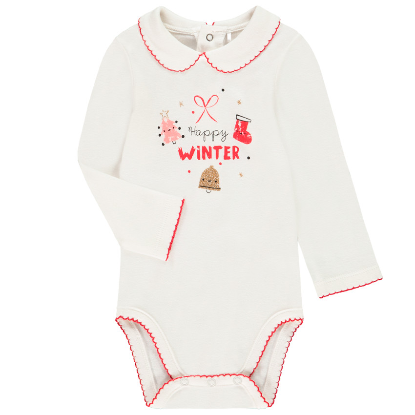 Body manga larga motivos navideños 