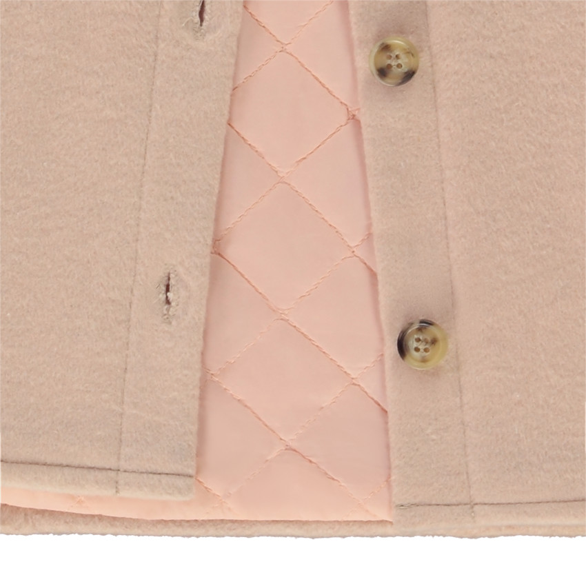 Chaqueta sobrecamisa de lana para niña 