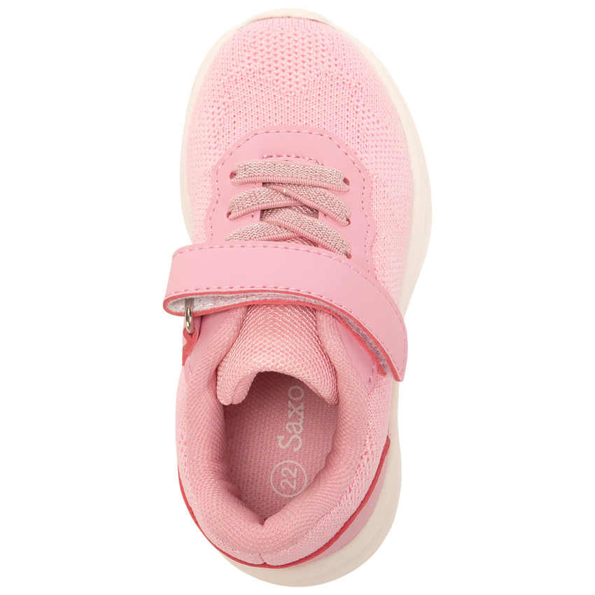 Zapatillas estrelladas de malla y lurex para bebé niña 