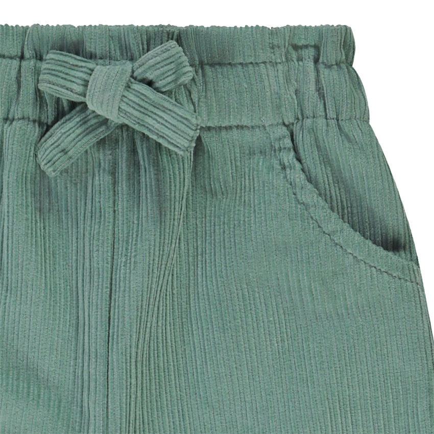 Pantalon large en velours côtelé avec poches fantaisie pour bébé fille 