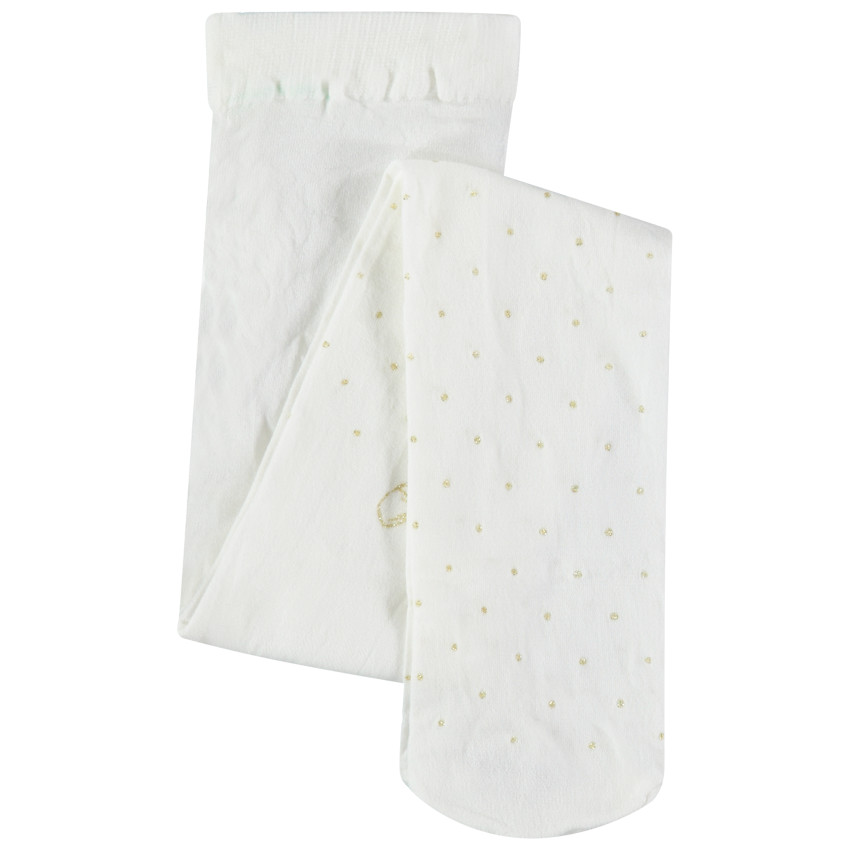 Medias finas con lunares dorados all over  