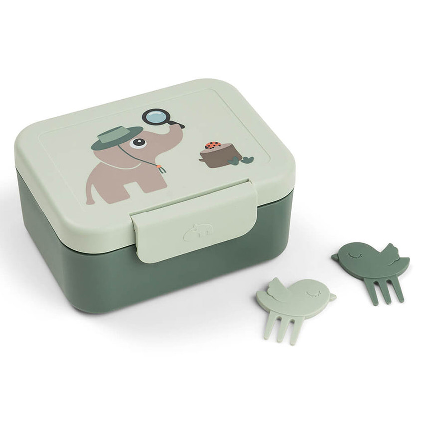 Snackbox avec piques snack Tiny Trails Vert 