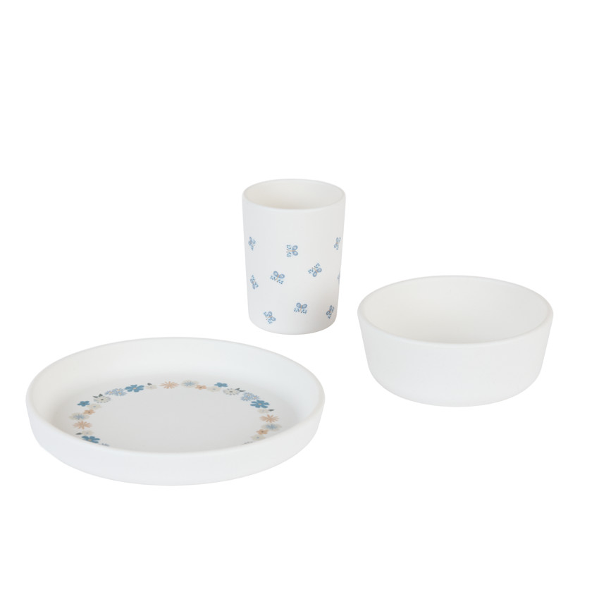 Set de comida de silicona de 5 piezas - Tiny Flowers 