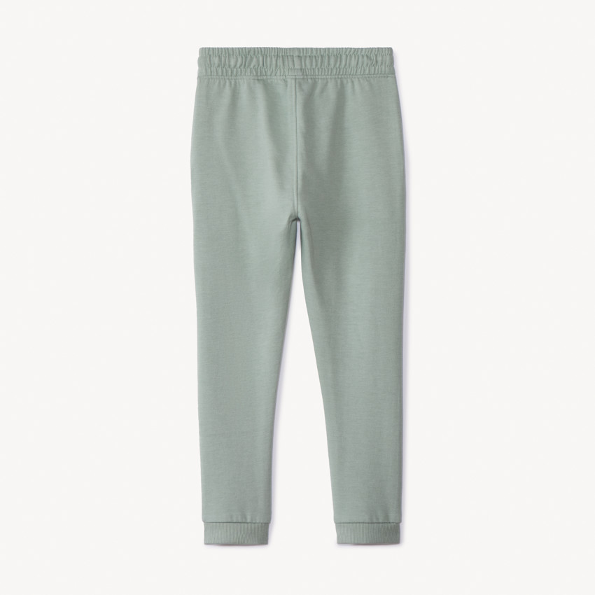 Pantalón jogging de felpa liso para niña 