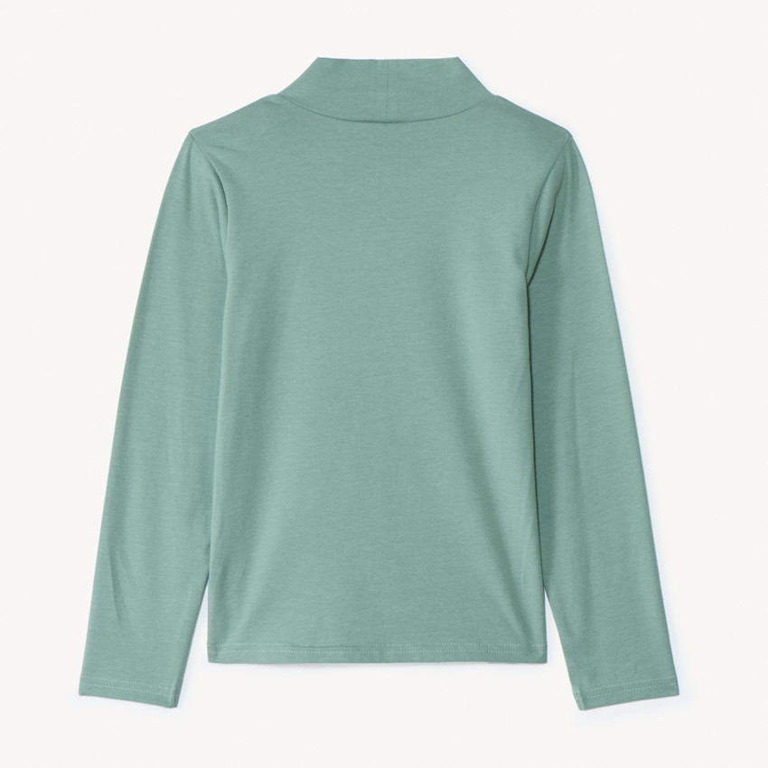 Playera de cuello alto impresa de Navidad niño 